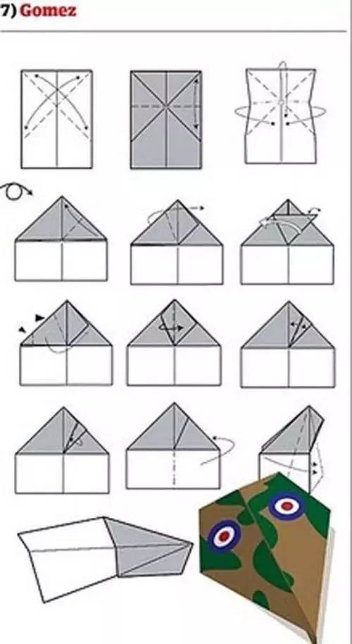 12种折折纸飞机详细教程,满足小朋友放飞花样飞机的