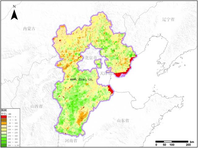 河北省蒸腾与蒸散数据 农作物生长发育能量来源