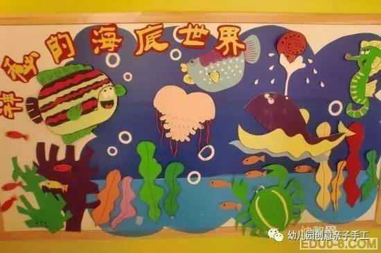 幼儿园环创之海底世界主题,丰富多彩的墙面装饰_手机搜狐网