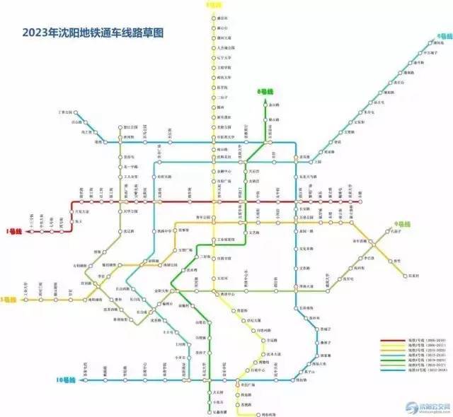 沈阳地铁3号,6号线年底开建,快看看经过