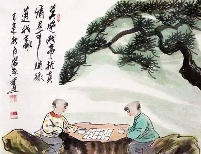 这哪是在下棋,简直是在享受人生!