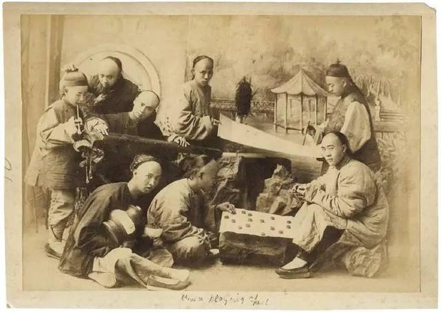 "雅集图" ,香港美璋照相馆,1880年前后.