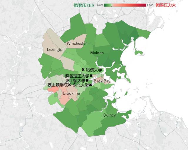 我们"买不起"的波士顿在哪里!-不同职业收入看房价负担