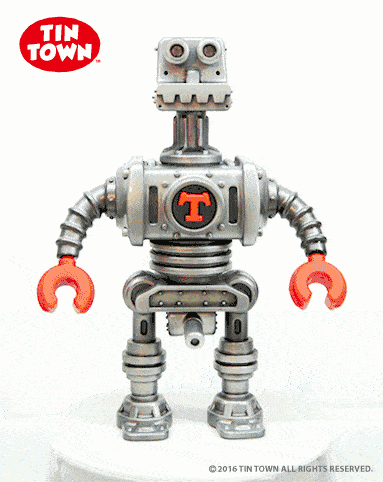 tin town 原创机器人玩具 mr. robert罗伯特先生 香橙罗伯特(r.