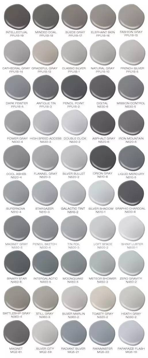水泥色的 种类和搭配 对于水泥的颜色,大多数人只会笼统地称之为"灰色