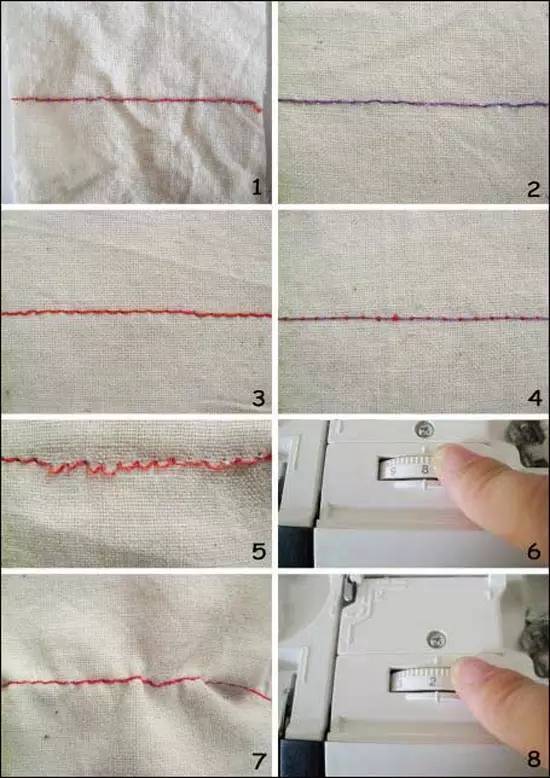 如何修正缝纫机线迹使其缝线紧松适度整齐美观?