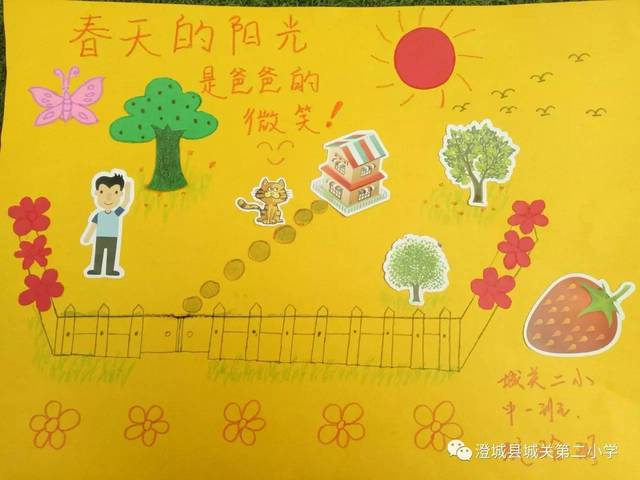 爱在春天||城关二小幼儿园开展"绘春爱春"亲子海报制作活动