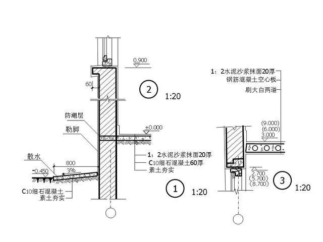 楼梯详图上应画出楼梯平面图,楼梯剖面图,某些细部仍未表达清楚的