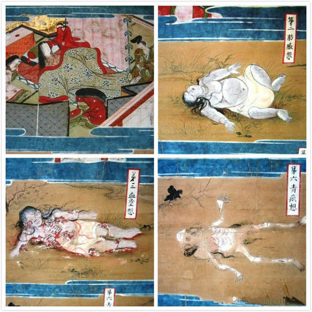 松井的作品,很多显然都受到佛教中"不净观"修行方法的影响.