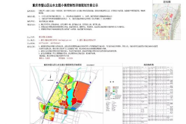 璧山山水主题小镇规划图