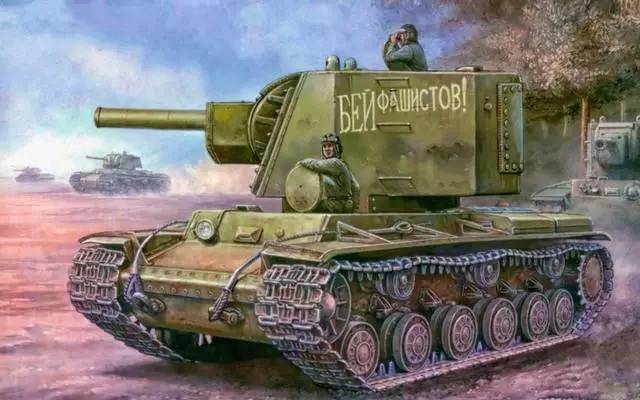 精美逼真的二战著名坦克油画