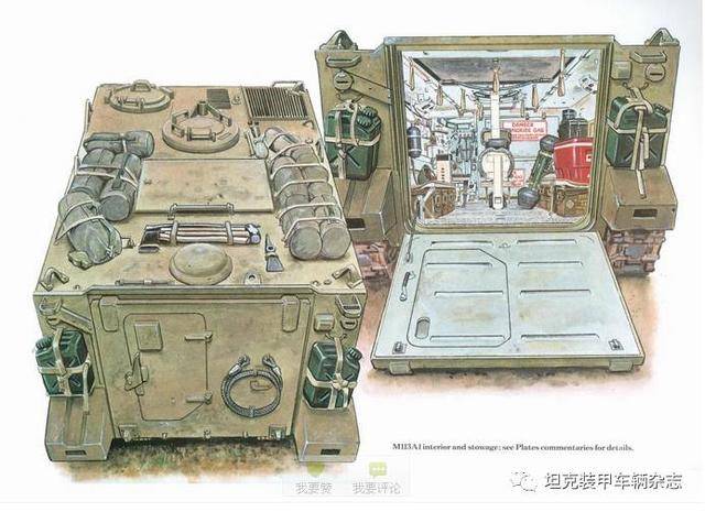 m113a2 装甲人员输送车结构细部