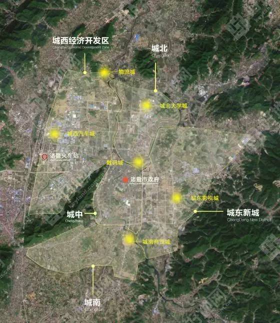 诸暨城东新城挂牌5宗相邻宅地,总起价6.37亿元