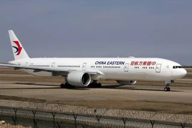 中国东方航空 绝对是中美航线"鸟枪换炮"的典范,旗舰机型 777-300er
