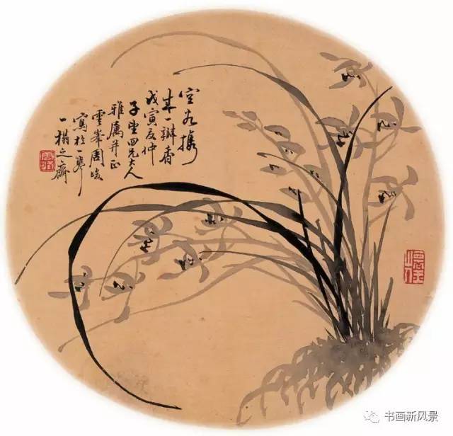 周峻,清代画家,字云峰,善画墨兰竹,师蒋予检,出入于郑思肖,徐渭.