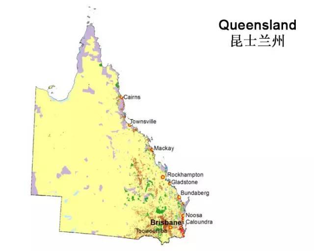 昆士兰州地图 姓名: 昆士兰州 小名:昆州 英文名:queensland 这是我