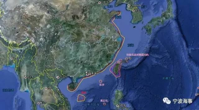 (详见marpol附则v)中国领海基线采用直线基线法,中国沿海水域排放未经