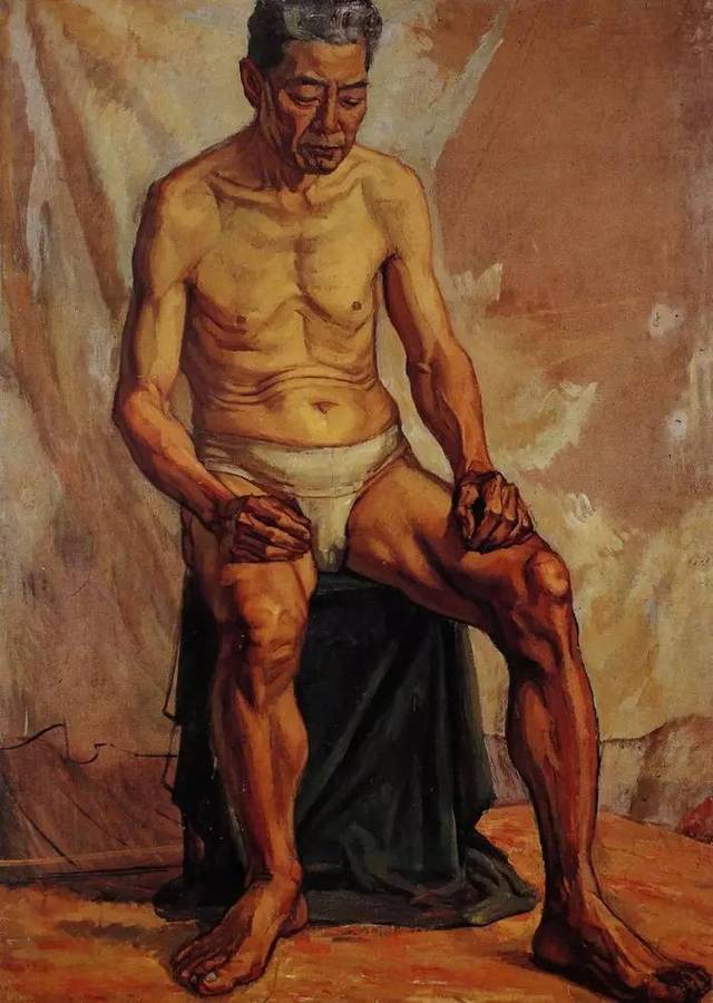 油画男人体 布面油画 123cm×88cm 油画男人体 布面油画 123cm×88cm