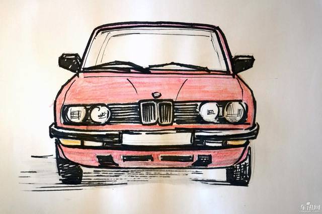 【车闻】绘画在宝马全新bmw 5系li上海车展前的想象