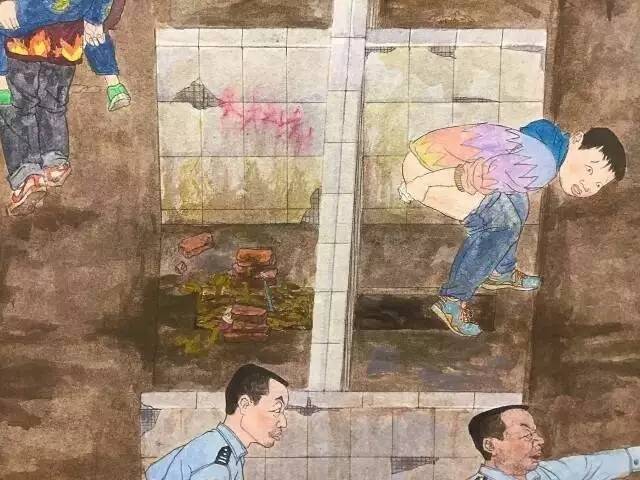 真实地描绘出一代人的记忆 看完让人忍禁不禁 赵延斌《大厕所-男厕