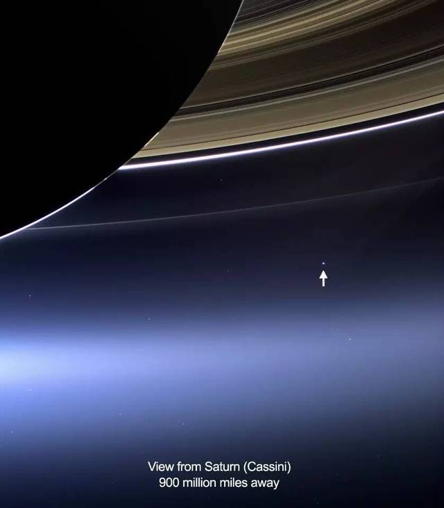 在土星看到的地球 via bing