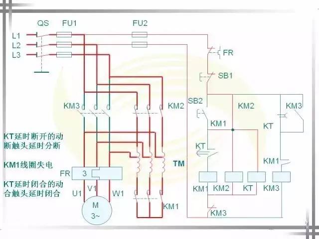 讲解三相异步电动机的 降压启动控制线路