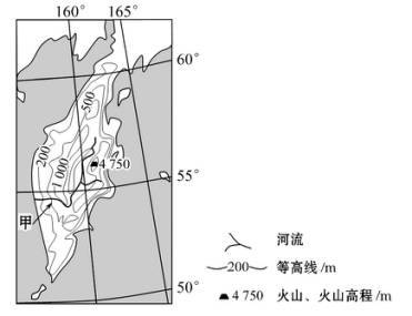 某科考队于8月考察堪察加半岛,考察中发现,堪察加半岛北部发育苔原