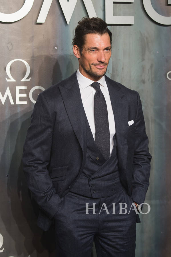 大卫·甘迪(david gandy 2017年4月26日出席omega举办的"lost in