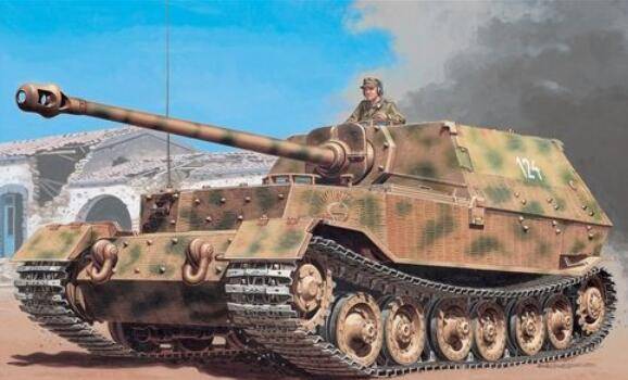 二战德国象式坦克歼击车:火炮威力大,正面装甲厚,速度非常慢