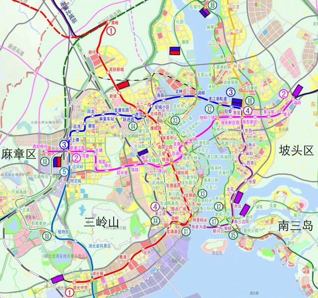 《湛江市城市轨道交通线网规划》(草案) 未来湛江 也将发展新型有轨