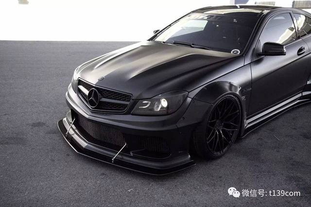 黑武士丨liberty walk 梅德赛斯 奔驰 c63 amg coupe 改装鉴赏