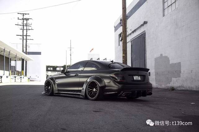 黑武士丨liberty walk 梅德赛斯 奔驰 c63 amg coupe 改装鉴赏