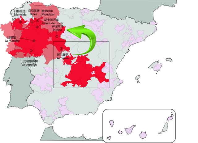 西班牙葡萄酒产区最详细学习资料
