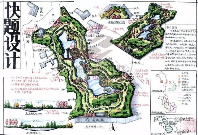 绘聚景观快题作品_手机搜狐网