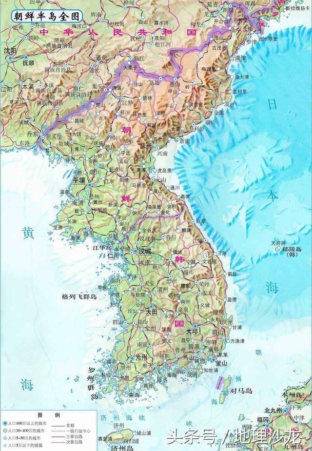 一张图就能看出朝鲜半岛南北的经济发展差异有多大
