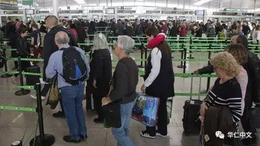 注意:西班牙收紧出入境安检政策 机场大批旅客