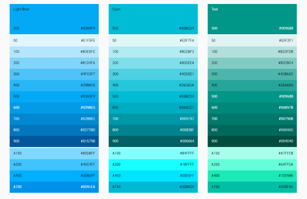 网页设计必备资料:最全设计颜色十六进制码