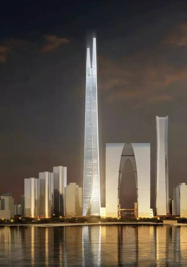 高度:729米 (建设中) 预计完成时间:2021年 苏州中南中心位于苏州