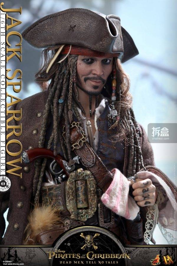 hottoys《加勒比海盗5:死无对证》杰克船长 1:6比例珍藏人偶