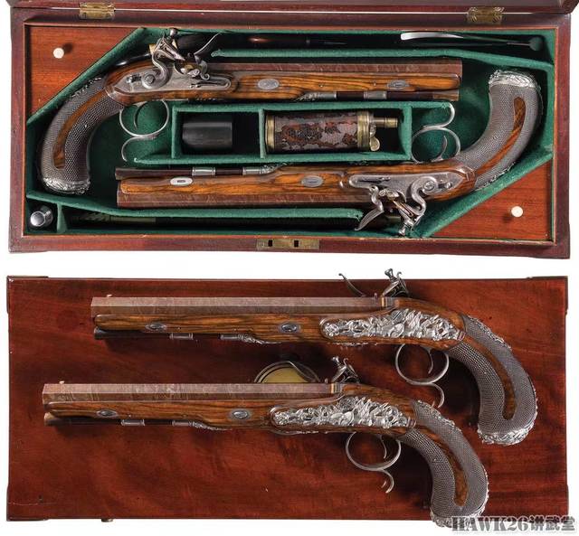 第九位:温彻斯特1910型半自动猎枪,该枪由john ulrich雕刻并错金,1912