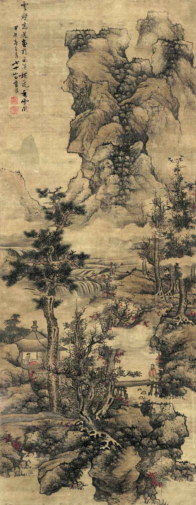 蓝瑛:熔铸古今,独开门庭的武林派首领的山水画