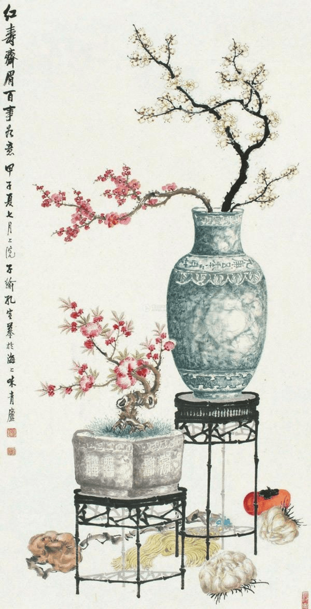 国画鉴赏|花卉博古画欣赏