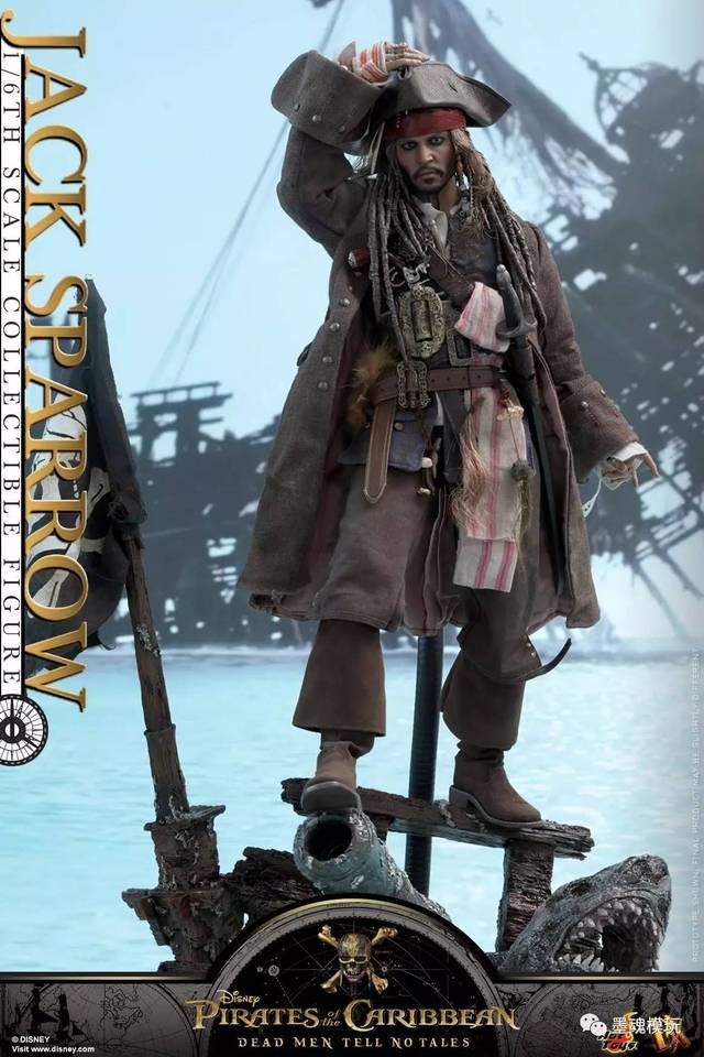 新品:1/6 dx15《加勒比海盗5:死无对证》 - 杰克船长 jack sparrow