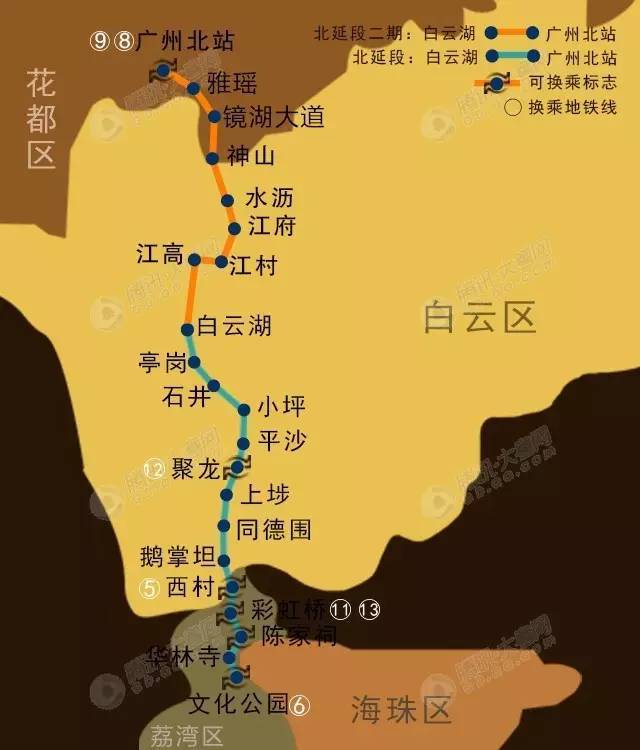 广州地铁8号线北延工程方面,今年3月国家发改委已正式批复广州市城市