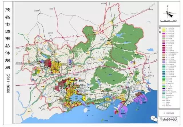 电白区城市总体规划(2011-2030年)汇总!