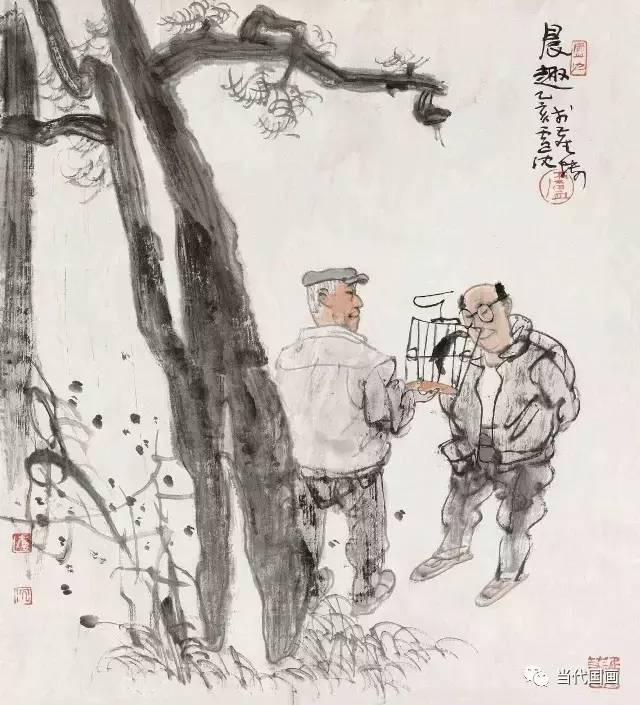 看看卢沉画的人物,新意十足