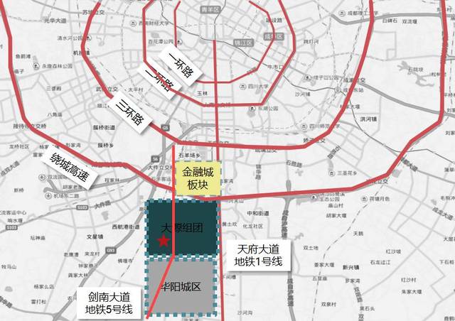 向北链接金融城板块,区域内人口密度高,以中高收入人