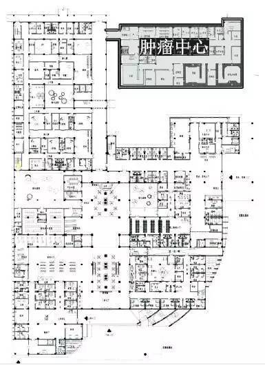 核医学与放射治疗科的建筑位置和布局方式,都在这里了