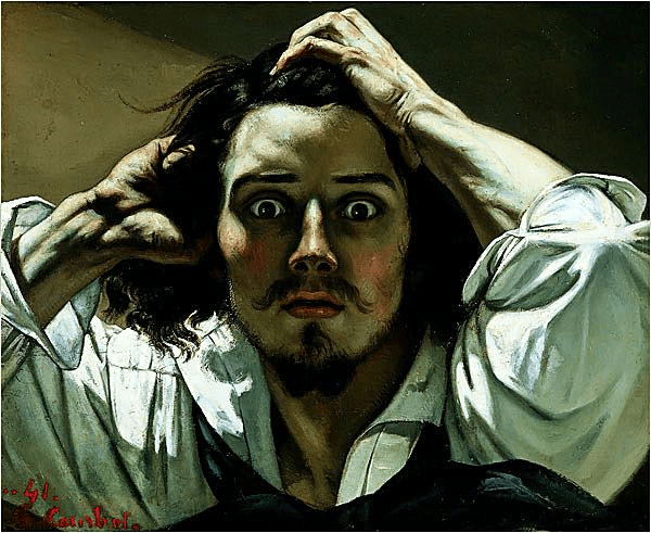 库尔贝 gustave courbet   绝望的人(自画像) 4.