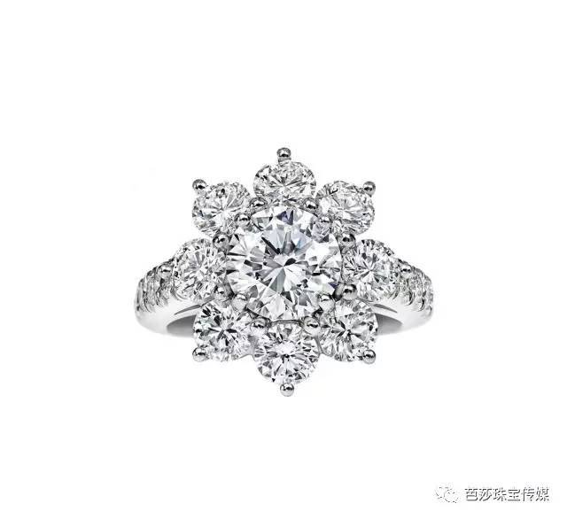 harry winston 海瑞温斯顿 芙蓉锦簇lotus cluster 系列钻石戒指